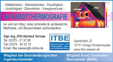 THERMOGRAFIE ITBE Ingenieurb�ro f�r Thermografie, Bau- und Energieberatung