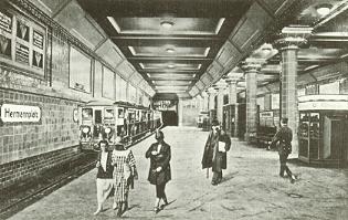 U-Bahnhof Hermannplatz um 1930